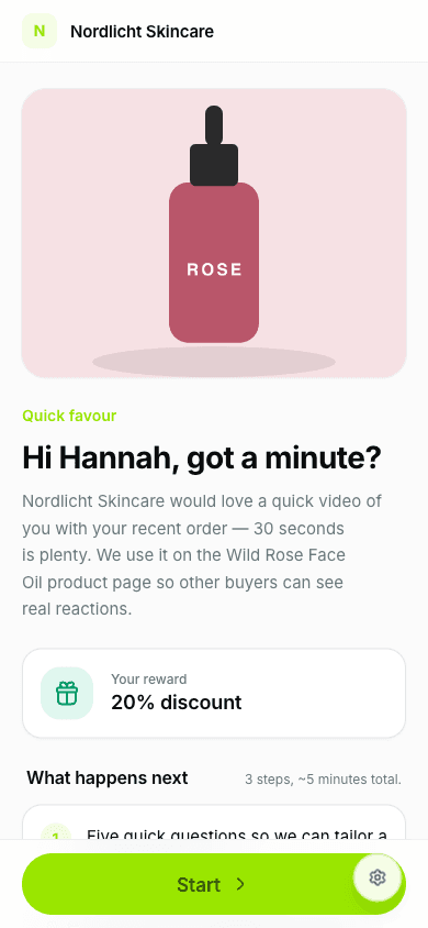 Landing page