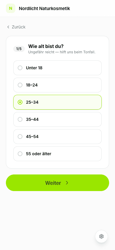 Frage: Alter