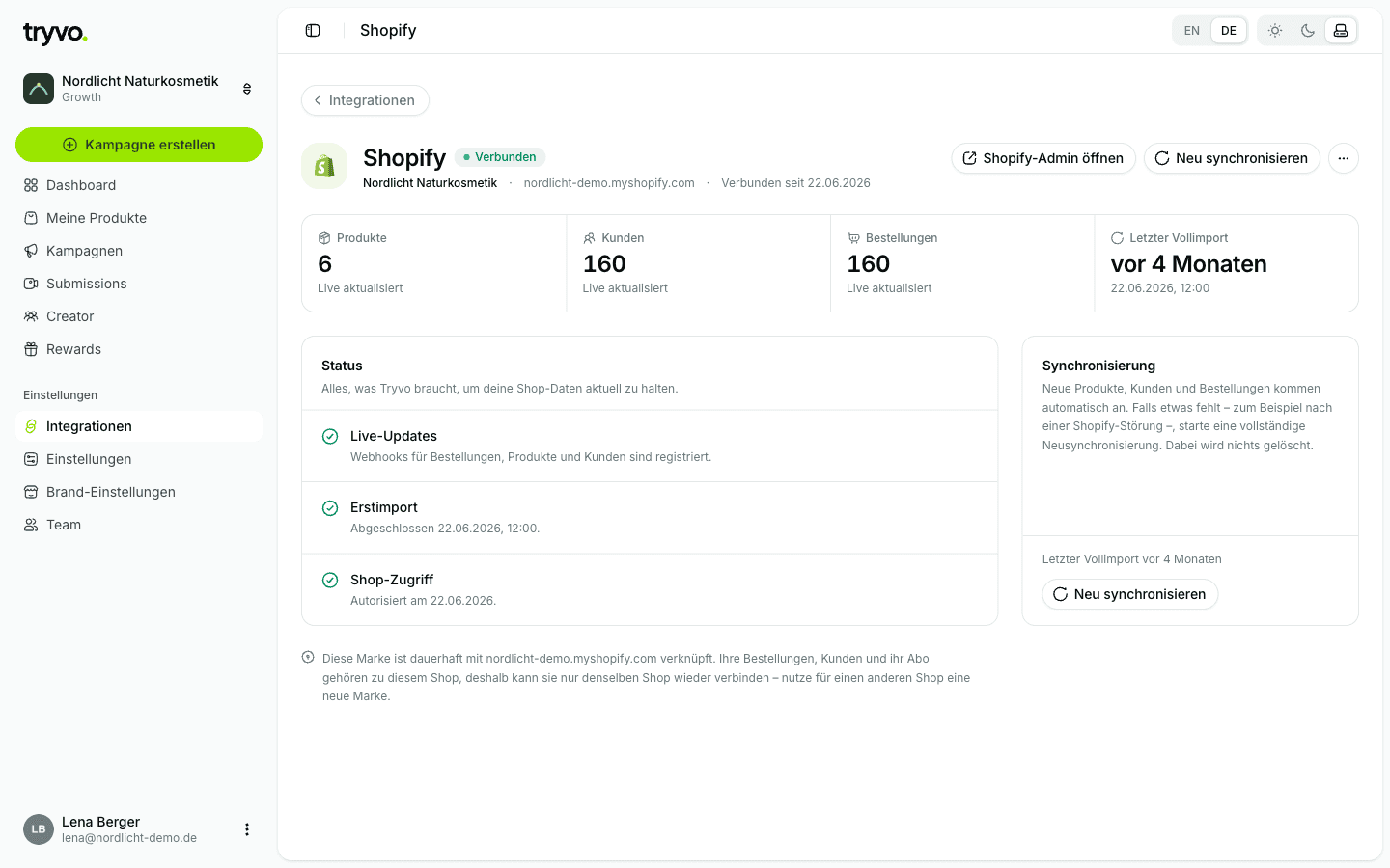 Shopify-Integration